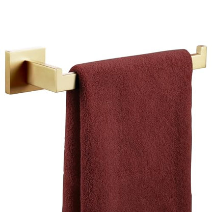 KOKOSIRI Towel Bar Gold Hand Towel Holder for Bathroom Kitchen Hardware Stainless Steel Wall Mounted, Brushed Gold, B3003BG - color: Brushed Gold