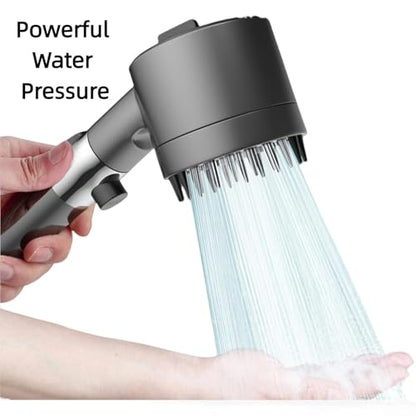 Filtered Shower Head with Handheld & High Pressure - Shower Head with 59" Stainless Hose for Hard Water | 3 Spray Modes with 10 Replaceable Filters