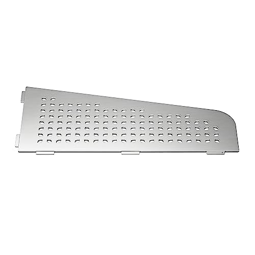 Corner Shower Shelf 12", 304 Stainless Steel Quadrilateral Shelf | Heavy Duty Recessed Bathroom Shelf, Brushed - color: Brushed