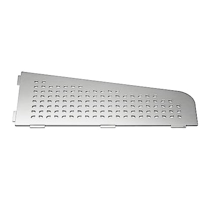 Corner Shower Shelf 12", 304 Stainless Steel Quadrilateral Shelf | Heavy Duty Recessed Bathroom Shelf, Brushed - color: Brushed