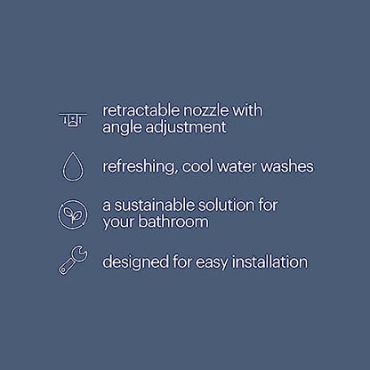 Brondell Fresh Spa Adjustable, Bidet Attachment FSA-15 for Toilet Seats with Adjustable Single Nozzle, Side Arm Control, Thin Profile, White (Ambient Temperature) - style: Adjustable Single Nozzle