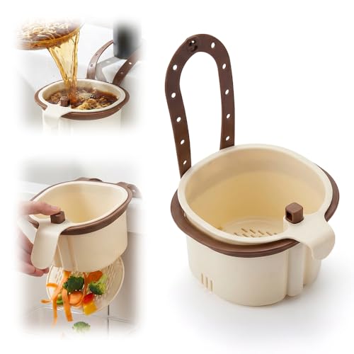 Cactus Kitchen Sink Strainer Basket Self-Cleaning Faucet Hanging Basket - color: Brown
