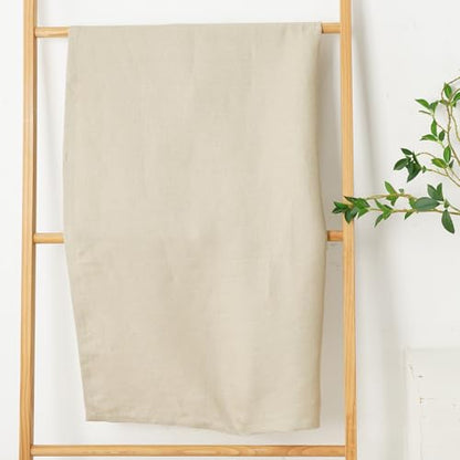 100% Linen Thick Bath Towels with Hanging Loop, 30 X 51 Inch Linen Beach Towel Luxury Lightweight Travel Bath Towel - Soft Dry Hair Towel for Bathroom Saunac Pool,Dark Apricot - color: Dark Apricot, size: Bath Towel