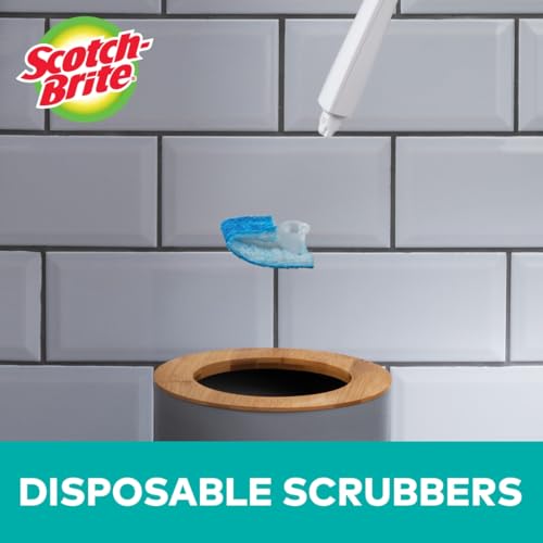 Scotch-Brite Disposable Toilet Cleaner Refill Pads, Disposable Refills with Built-In Bleach Alternative, Removes Rust & Hard Water Stains, 40 Disposable Refills