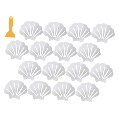 1Set Non-Slip Bathtub Sticker with Transparent Shell Design Anti-Slip Bathroom Decals for Shower Tub and Wet Surfaces Strong Adhesive Safety Appliques for Elderly and Boy Girl