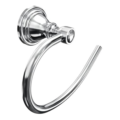 Chrome Towel Ring Wall Mounted for Bathroom, Hand Towel Holder | Polish 304 Stainless Steel Heavy Duty Towel Hanger Waterproof & Rustproof Towel Holder Raised Base - color: Chrome