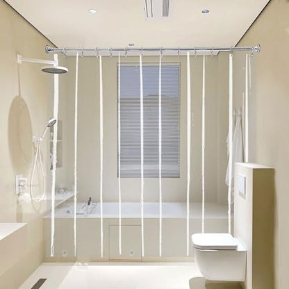 72x84 Extra Long Shower Curtain Liner Clear, Waterproof Heavy Duty | Transparent Plastic PEVA Vinyl Waterproof Inside Tall Shower Liner with 3 Magnets and Rustproof Grommets - color: Clear, size: 72"W x 84"L (Pack of 1)