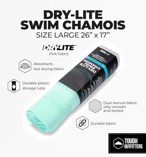 Tough Outfitters Quick Dry Towel - Travel Towel Fast Drying Lightweight - Compact Microfiber Towels for Body Camping Swim Beach Camp Backpacking - Quick Dry for Swimmers - color: Medium -13" X 17 " - Aqua