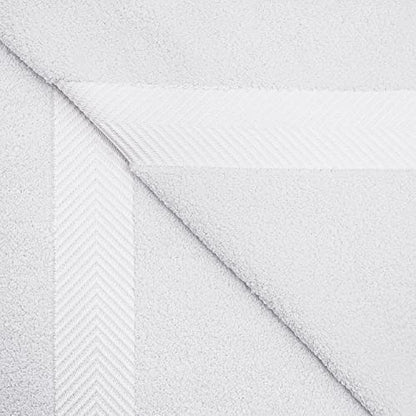 Zero-Twist Towel Collection, Luxurious Cotton Oversized 6-Piece Towel Set, Bath Towel 30" x 54", Hand Towel 16" x 30", Face Towel 13" x 13", Absorbent and Fast-Drying, White by Blue Nile Mills - color: White, size: 6 Piece Towel Set
