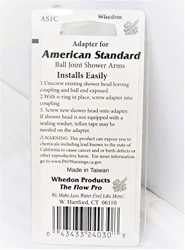 AS1C American Standard Ball Joint Shower ARM Adapter