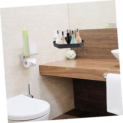 Levemolo Bathroom Corner Shelf Wall-Mounted Space Aluminum Shower Rack Waterproof Hanging Storage for Bathroom Decorative Corner Shelving for Tight Spaces
