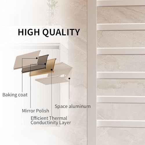 Towel Dryer for Bathroom, Electric Towel Warmer, Towel Warmer Rack for Bathroom, Heated Towel Rack Freestanding, White,One Layer - size: One Layer