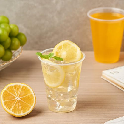 Jaluxing 500 Count 7 oz Crystal Clear Disposable Plastic Cups Bulk PP Cups for Parties, Water, Wine, Cold Drinking (Formerly FULING) - style: 7 OZ.