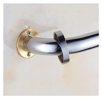 Grab Rails Bath Wall Attachment Handrails Grab Bar Rails Safety Support Armrest Grab Bar - Bathroom Shower Room Bathroom Round Armrest, Wall-Mounted Towel Rack, European