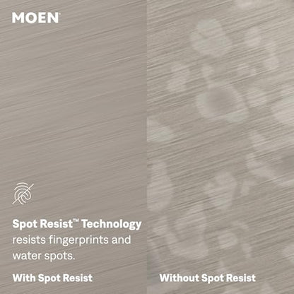 Moen Findlay Spot Resist Brushed Nickel Two Handle 4-Inch Centerset Bathroom Faucet, 84515SRN