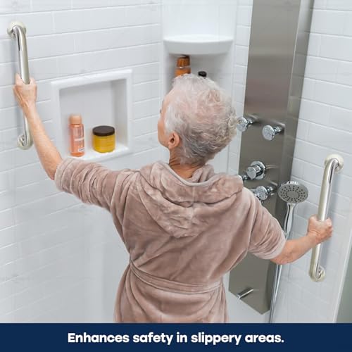 Highcraft Grab Bar for Bathtubs and Showers, Anti Slip Shower Grab Bars for Seniors and Elderly, Safety Bar for Bathroom 36" x 1.5" ADA Compliant Grab Bar, Heavy Duty Stainless Steel Shower Handle - size: 36 inches