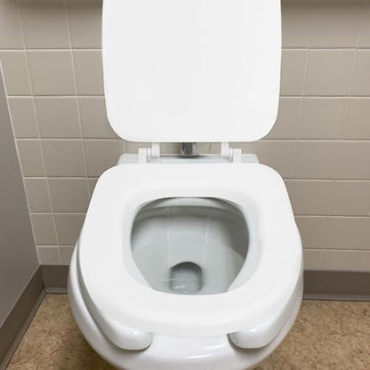 Soft Foam Toilet Seat Cushion Padded and Oval Toilet Seat Cover Thick White U-shaped Soft Cushion Bathroom and Rv Use