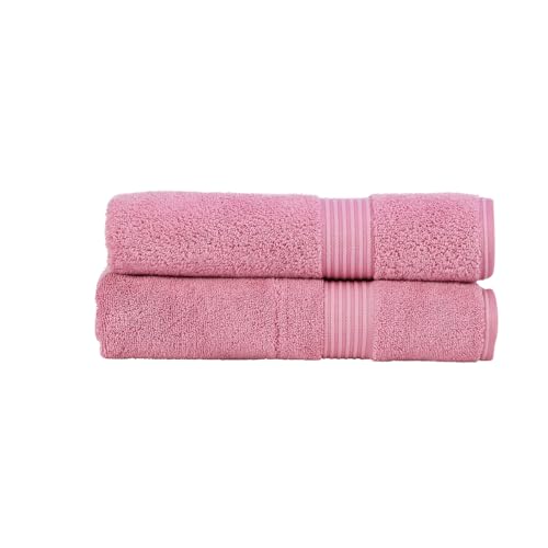 Christy Supreme Hygro 2 Piece Bath Towel Set |100% Supima Cotton | Blush Pink - color: Blush, size: 2 Bath Set