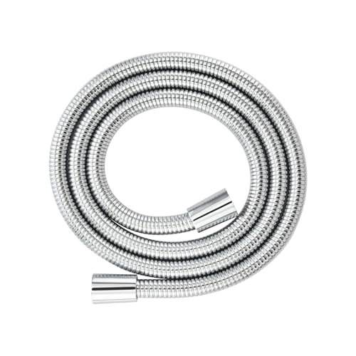 GRICH Shower Hose Extra Long: 71 Inch Metal Cord High-Density Anti-Leak Stainless Steel Shower Head Hose Replacement, Ultra-Flexible & Durable Bathroom Pipe with Solid Brass Insert & Nut, Chrome - color: Chrome