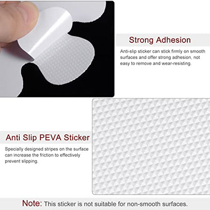 HARFINGTON 1 Set(20pcs) Non Slip Bathtub Stickers Bath Shower Floor 3.15" 3.94" Anti-Slip Sticker Tape Flower Style Decals for Bathroom Kitchen Bathtub Treads Stairs, White - color: White