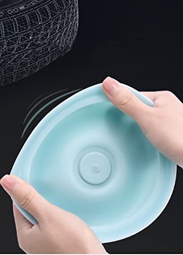 Toilet Plunger with Long Handle for Bathroom Heavy Duty Cute Macaron Color (Macaron Blue) - color: Macaron Blue