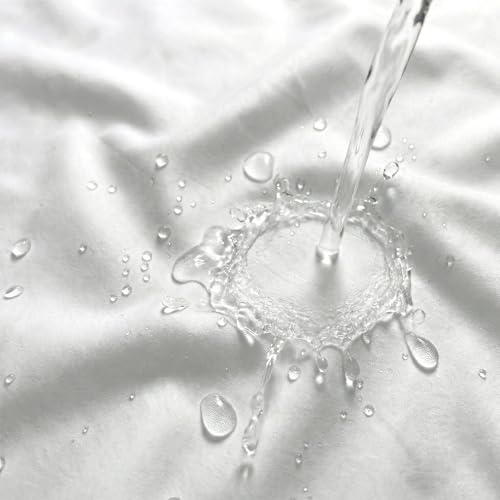 Waterproof Fabric Shower Curtain Liner, TPU Coated, PEVA-Free & Odorless, Hotel Quality, 3 Magnets, Rust-Proof Metal Grommets, Machine Washable, White, 72x72 Inch - color: White, size: 72"W x 72"L (Pack of 1)