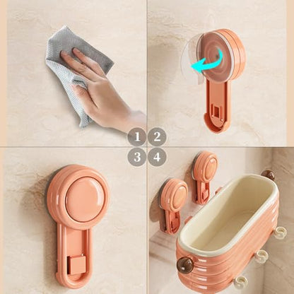 Toothbrush Holder for Bathroom,3 Cups Toothbrush Holder Set Wall Mounted, Ideal Bathroom Accessories Organization (Cream Yellow) - color: Cream Yellow