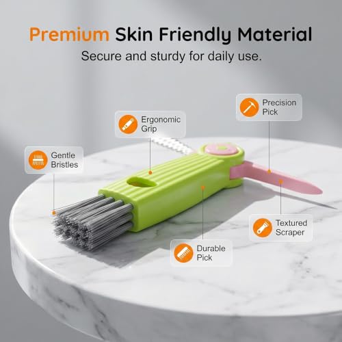 3 in 1 Cup Lid Cleaning Brush, 2026 New Multifunctional Crevice Cleaning Brush for Water Bottle Insulated Cup Tumbler Lid Groove Narrow Space Detail Cleaner Home Kitchen Gadgets (3PC) - color: 3pc