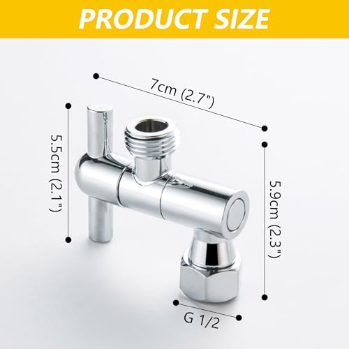 All Metal Adjustable Shower Head Extension Adapter, 360° Swivel Stainless Steel Showerhead Adapter for Fixed and Rain Showerhead, Chrome
