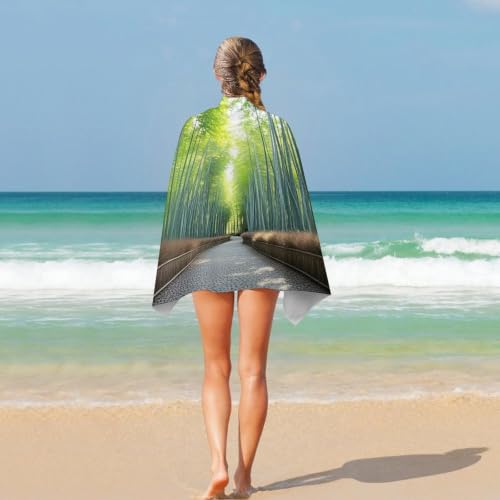 Beach Towel for Adult Swim Towel Oversized Bath Towels Pool Towels | Bamboo Growth Plush Super Soft, Sand Free Quick Dry Absorbent Compact Towel, Travel Essentials Accessories