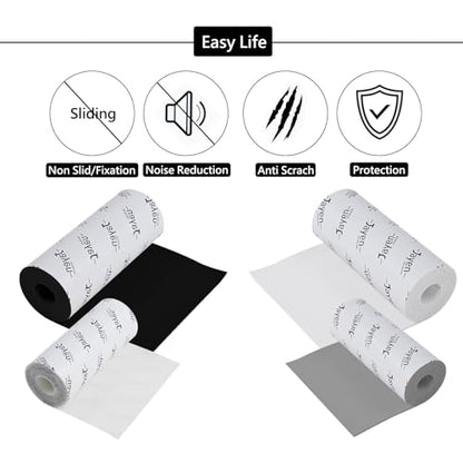 Non Slip Self Adhesive Silicone Cuttable Furniture Pads - 5x40 inch | widely used, functionality, easy to use - color: 5x40 Grey