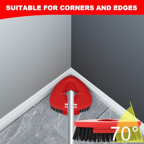 Upgrade Scrub Brush Replacement Head Compatible with O Cedar EasyWring 1 Tank Spin Mop, Mop Replace Head Brush,Scrubber Floor Cleaning Brush,More Layers of Bristles for Bathroom, Deck, Tile, Kitchen - color: Big 1 Pack