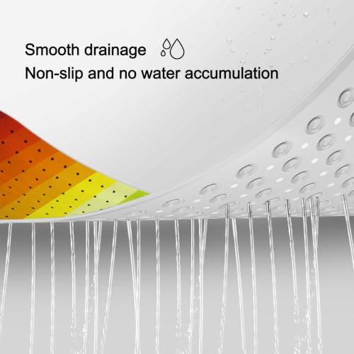 LNOND Rainbow Bathtub Mat, 40 X 16 Inch Tub Mat for Bathroom, Modern Abstract Bath Tub Shower Mat with Drain Holes and Suction Cups - color: Rainbow