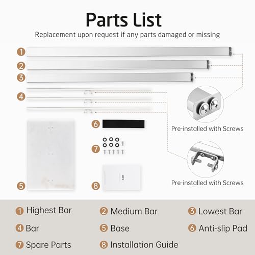 KES Heavy Marble Base Standing Towel Rack, 3-Tier Stainless Steel, Polished | Freestanding Design, No-Drill Assembly, Tiered Bars For Bath Sheets, Bath Towels, Hand Towels, Anti-Slip Pads - color: Polished Silver