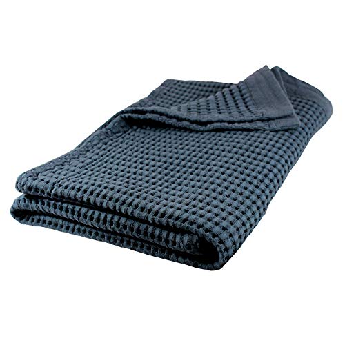 GILDEN TREE Waffle Bath Sheet Quick Dry Towel, Thin Luxury Bath Towels, Bath Sheets 40x80 Large Bath Towels, Modern Style (Midnight Blue) - color: Midnight Blue, size: Bath Sheet (40" x 80")