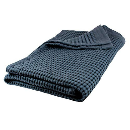 GILDEN TREE Waffle Bath Sheet Quick Dry Towel, Thin Luxury Bath Towels, Bath Sheets 40x80 Large Bath Towels, Modern Style (Midnight Blue) - color: Midnight Blue, size: Bath Sheet (40" x 80")