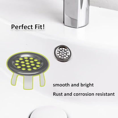 4 Pack Stainless Steels Sink Trim Overflow Covers,Bathroom Kitchen Basin Sink Round Over flow Drain Cover,Vanity Sink Overflow Cap,Mesh Hole Trim Ring for Kitchen Bathroom - style: Mesh Hole