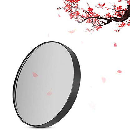 FRCOLOR 3.5 Inch 5X Magnified Suction Cup Makeup Mirror Compact Round Cosmetic Mirror for Bathroom Bedroom Travel