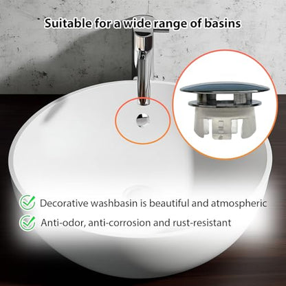 2 Pcs Sink Overflow Covers,2-Layer Sink Copper Over Flow Rings,Bathroom Basin Insert in Hole Round Caps Replacement Dual Layer Overflow Cover Rings for Sink,Bathroom,Kitchen(Silver) - color: Silver