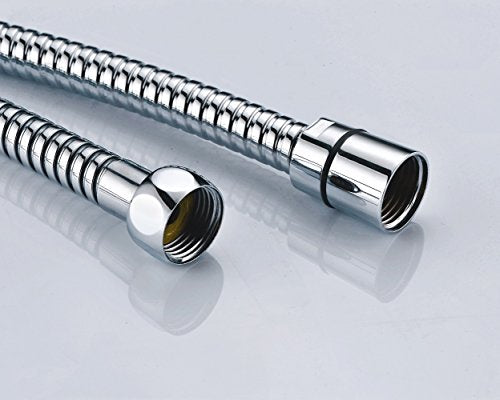 Purelux 100 Inch Extra Long Shower Hose for Handheld Shower Head with Brass Fittings, 8 feet 4 inches made of Stainless Steel Chrome Finish - size: 100 Inch