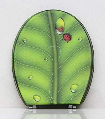 Toilet Seat with Cover, Quick-Release for Easy Cleaning(E) - color: E