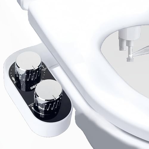 Bidet Attachment for Toilet, Self Cleaning Bidet Attachment with Adjustable Cold Water Pressure, Front and Rear Wash for Women and Men, Premium Bathroom Accessory by anees