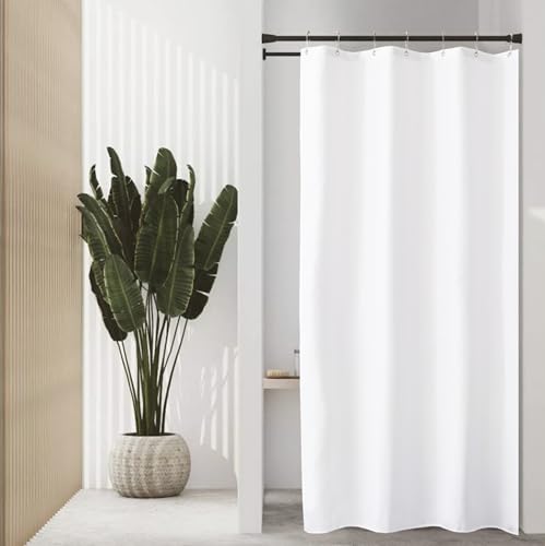 Felisa Stall Fabric Shower Curtain Liner with 3 Magnets,42W x 72L, Waterproof & Hotel Quality Shower Stall Curtain Liner for Bathroom,Soft Cloth,Narrow Size Small Shower Curtain,White - size: 42"W x 72"L (Pack of 1)