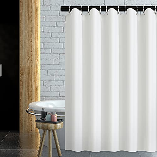 Small Stall Shower Curtain Liner with Hooks and 3 Magnets 31W x 71H,Soft Mini Narrow Shower Curtain Ipx4 Waterproof,Shower Liner/White - size: 31"W x 71"L (Pack of 1)