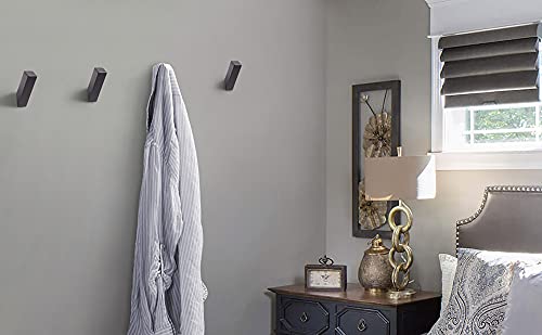 NINETREX Black Towel Hooks, Matte Black Robe Hook, Wall Mounted 6 Pack | Modern SUS 304 Stainless Steel, Heavy Duty, Waterproof, for Bathroom Bedroom Entryway Coat Mudroom Garage - color: Black, size: 6 Pack