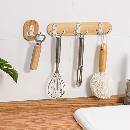 IBosins 10 Pack Silvery Double Prong Coat Hooks Wall Mounted with 20 Screws | Heavy Duty Retro Double Hooks Utility Hooks for Coat, Scarf, Bag, Towel, Key, Cap, Cup, Hat - color: 10 Pcs Silvery