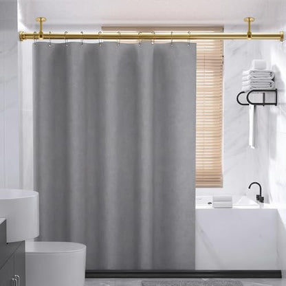 Alise Curtain Rod Holder Bracket 1''Dia,Closet Rod Holders Wall Mount,4 Pcs | Ceiling Mounted Curtain Rod Flange Brackets,Ceiling Curtain Rods Brackets,for Bathroom Curtain,Stainless Steel,Gold Finish - color: Golden Finish, size: 25mm/1-Inch Dia.