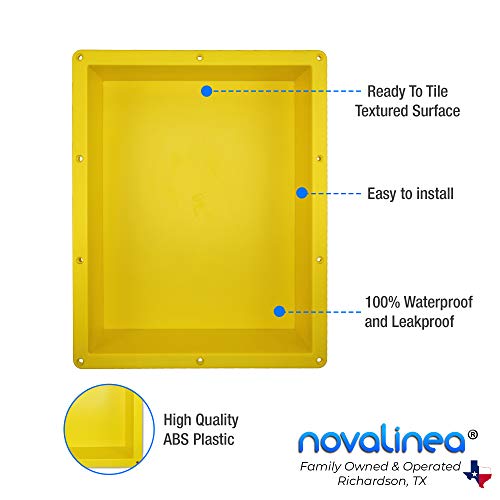 16" x 20" Single Shelf Recessed Shower Niche - size: 16 x 20 Single Shelf