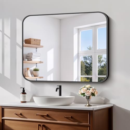 Koonmi Bathroom Wall Mirror,28x36 Inch Large Vanity Mirror for Over Sink - size: 36"L x 28"W