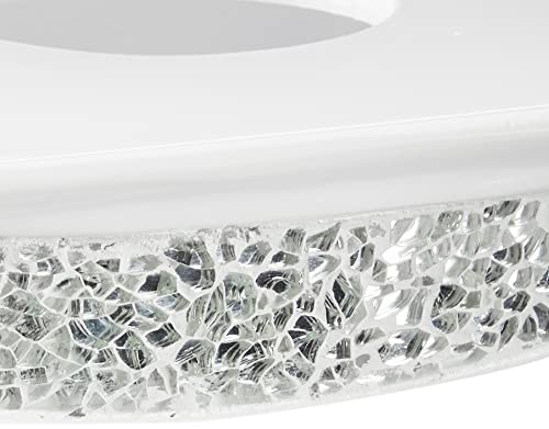 Popular Bath Sinatra Modern Bath Tissue Box Modern Classic Contemporary Decorative Beautiful Designs Bathroom Decor for Home Luxury Bath, White - size: Tissue Box